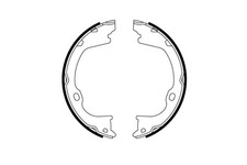 Bremsbackensatz Feststellbremse TRW GS8819 für CHRYSLER DODGE JEEP VOYAGER NITRO