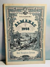 Vintage 1958 Bell Telephone System Almanac Booklet 10” Pamphlet 25 Pgs. Rotary