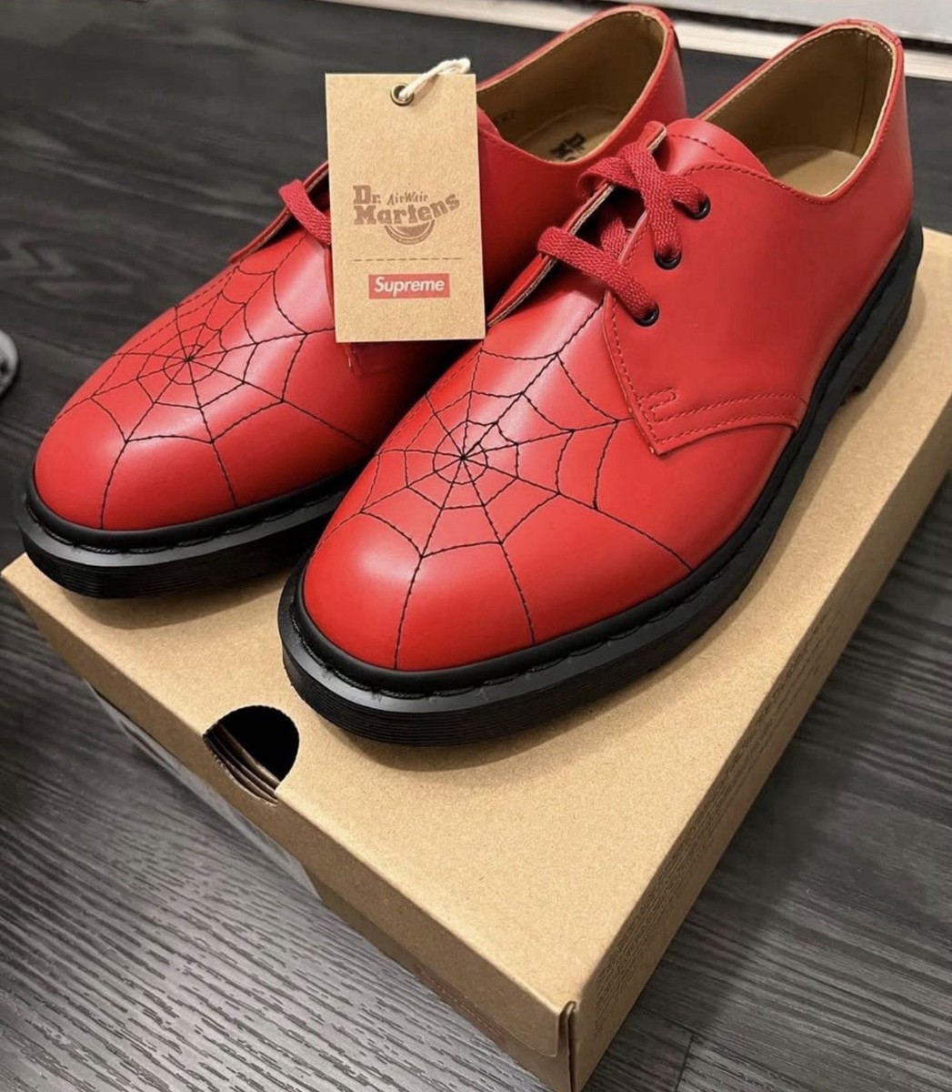 Supreme x Dr. Marten 1461 Spider Web red | eBay
