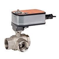 B318+LF24-SR-S US CCV 3 way Cv 74 3/4Spring Return 2-10 VDC 24V
