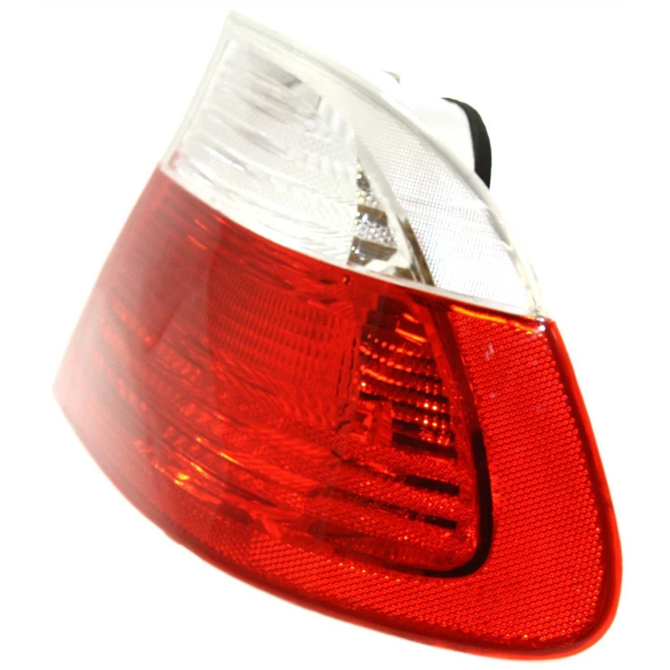 Juego de luces traseras halógenas para BMW 330Ci 2001-2003 lente exterior transparente y roja 2 piezas Foto 4 de 4