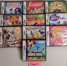 Nintendo DS Mario Lot of 10 Empty Video Game Case