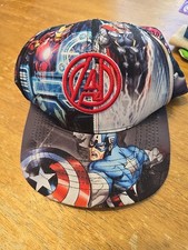 Marvel Avengers Snapback Hat Comics Captain Iron Man Thor Hulk AOP Cap