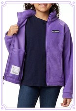 Columbia Girls Benton Springs Fleece Jacket Grape Gum Size XL 18/20 