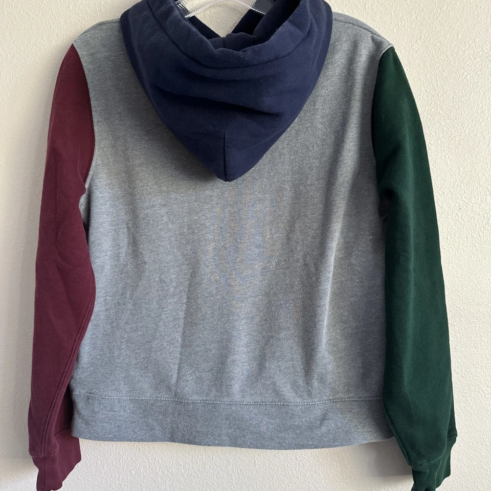 Ralph Lauren Niños Polo Oso Color Bloqueado Polar Sudadera con Capucha Gris Talla Grande EE. UU. 14/16 Foto 2 de 4