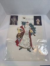 Needlepoint Tradional Santa Standup Doll Canvas 18Ct Mesh