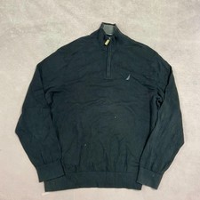 Nautica Knitted Jumper 1/4 Zip Knit Sweater Men's Xl