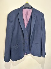 Navy Blue Waistcoat And Suit Jacket