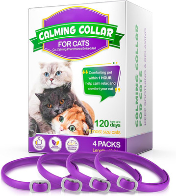 4 Pack Calming Collar for Cats, Cat Calming Collars, Natural Cat Calming NEW US