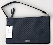 Vera Bradley RFID Convertible Wristlet in Microfiber Classic Black