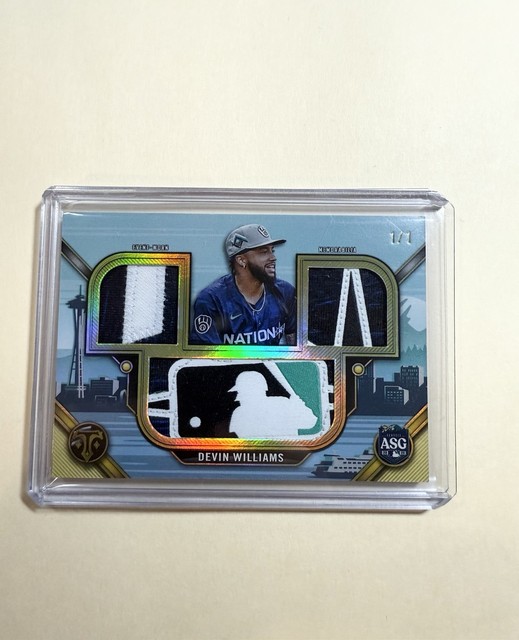 2024 Topps Triple Thread Devin Williams All-Star Game Used Logoman 1/1 #ASP-DWIL