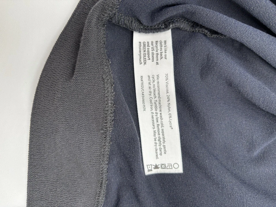 Pantalones de punto para mujer Eileen Fisher negros XL mezcla de viscosa tobillo elástico  Foto 3 de 4