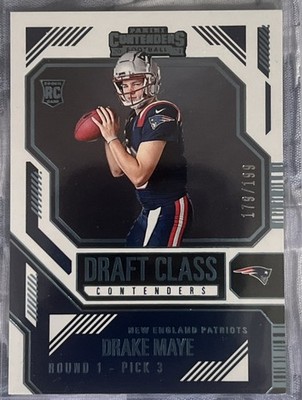 2024 Contenders Drake Maye RC Draft Class Contenders Rookie 179/199