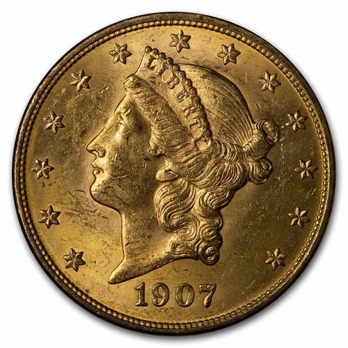 1907-D Liberty Double Eagle — photo from the most recent tracked eBay sale