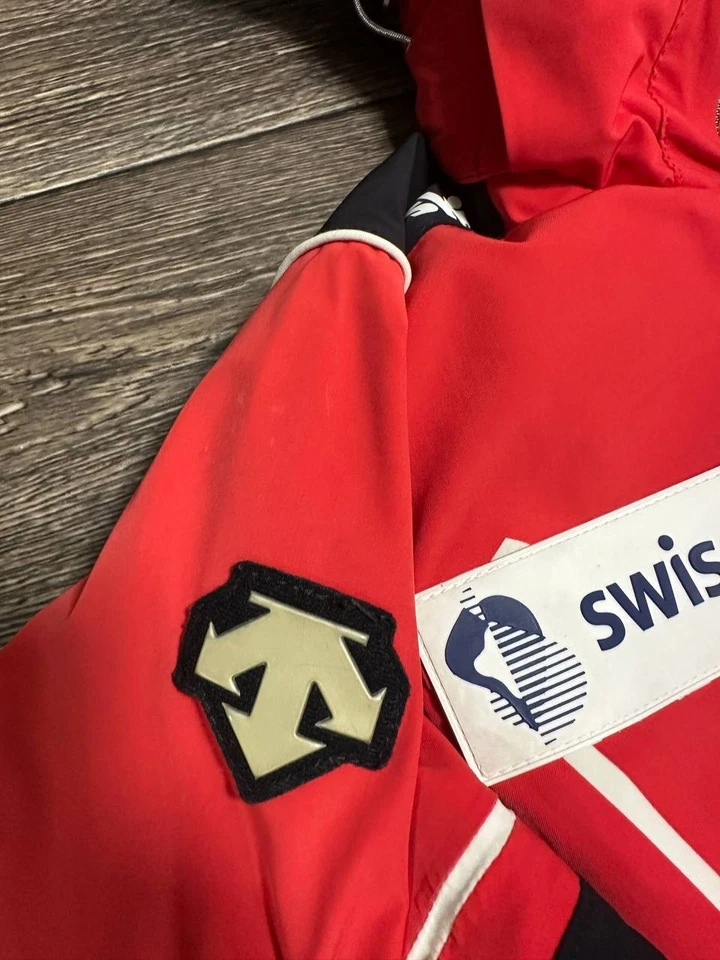 Descente Swiss Ski Team red audi Jacket Gorpcore Men size 42 (XS) - Image 3 of 4
