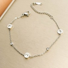 Damen Armband Edelstahl Gold Silber Farbe Armreif Modeschmuck Schmuck