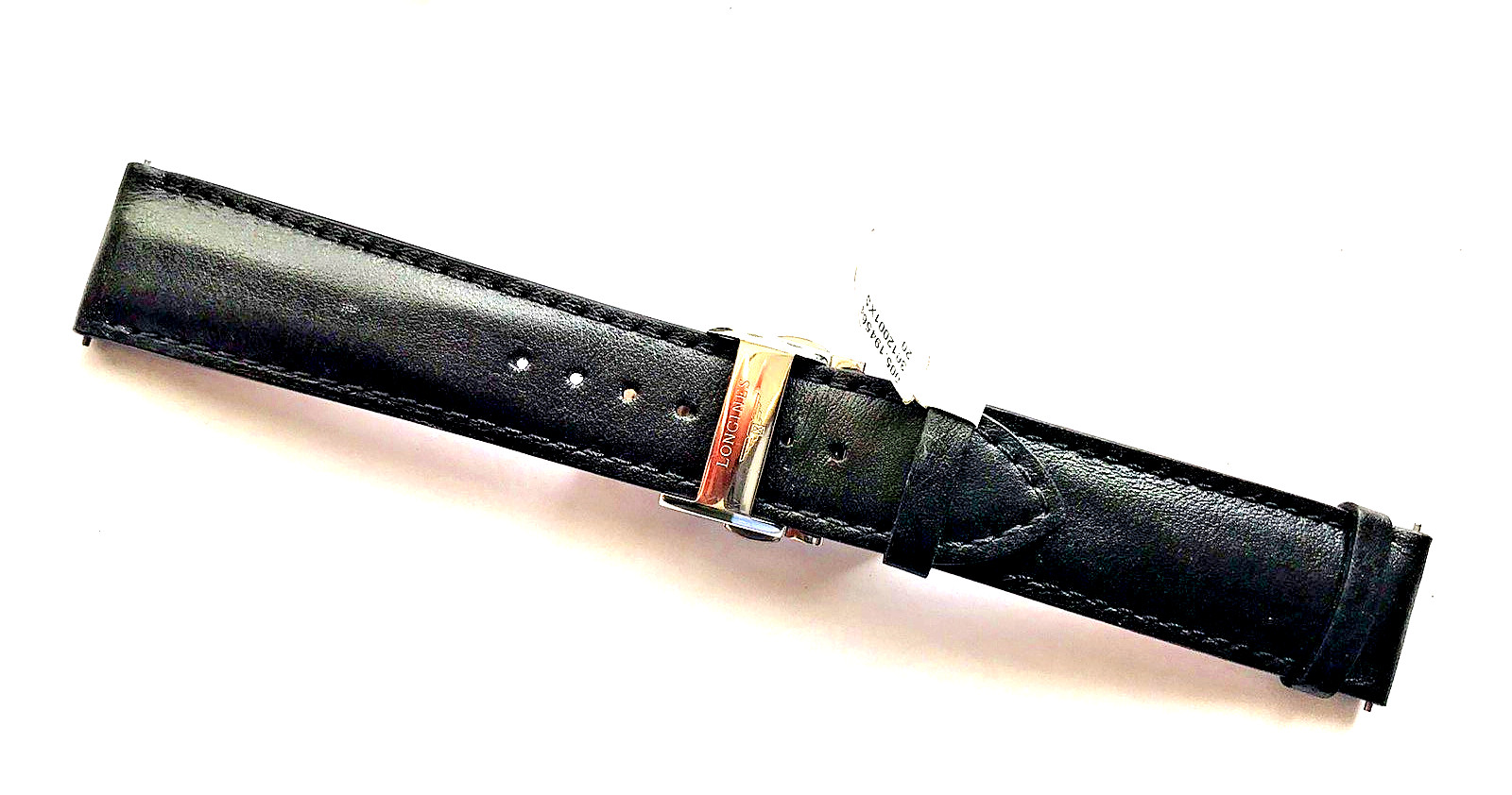 LONGINES stainless steel buckle on ZRC strap 20mm watch band chrono strap