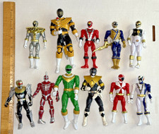 Mixed Lot Mighty Morphin Power Ranger Action Figure Red Black Blue Gold White