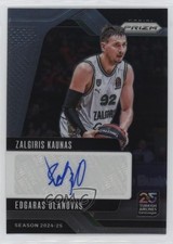 2024-25 Prizm Turkish Airlines EuroLeague Signatures Edgaras Ulanovas Auto 14mf