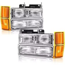 Headlights Assembly Compatible With 1994 1995 1996 1997 1998 Obs Chevy Silverado Headlights Assembly Compatible With 1994 1995 1996 1997 1998 Obs Chevy Silverado