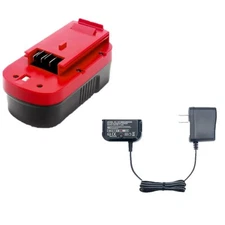 18V For BLACK AND DECKER 18Volt 4.5Ah NI-MH Battery HPB18-OPE HPB18 / Charger