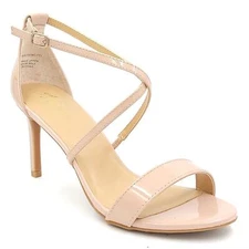 Thalia Sodi Women Cross Strap High Heeled Sandals Darria Size US 10M Nude Beige