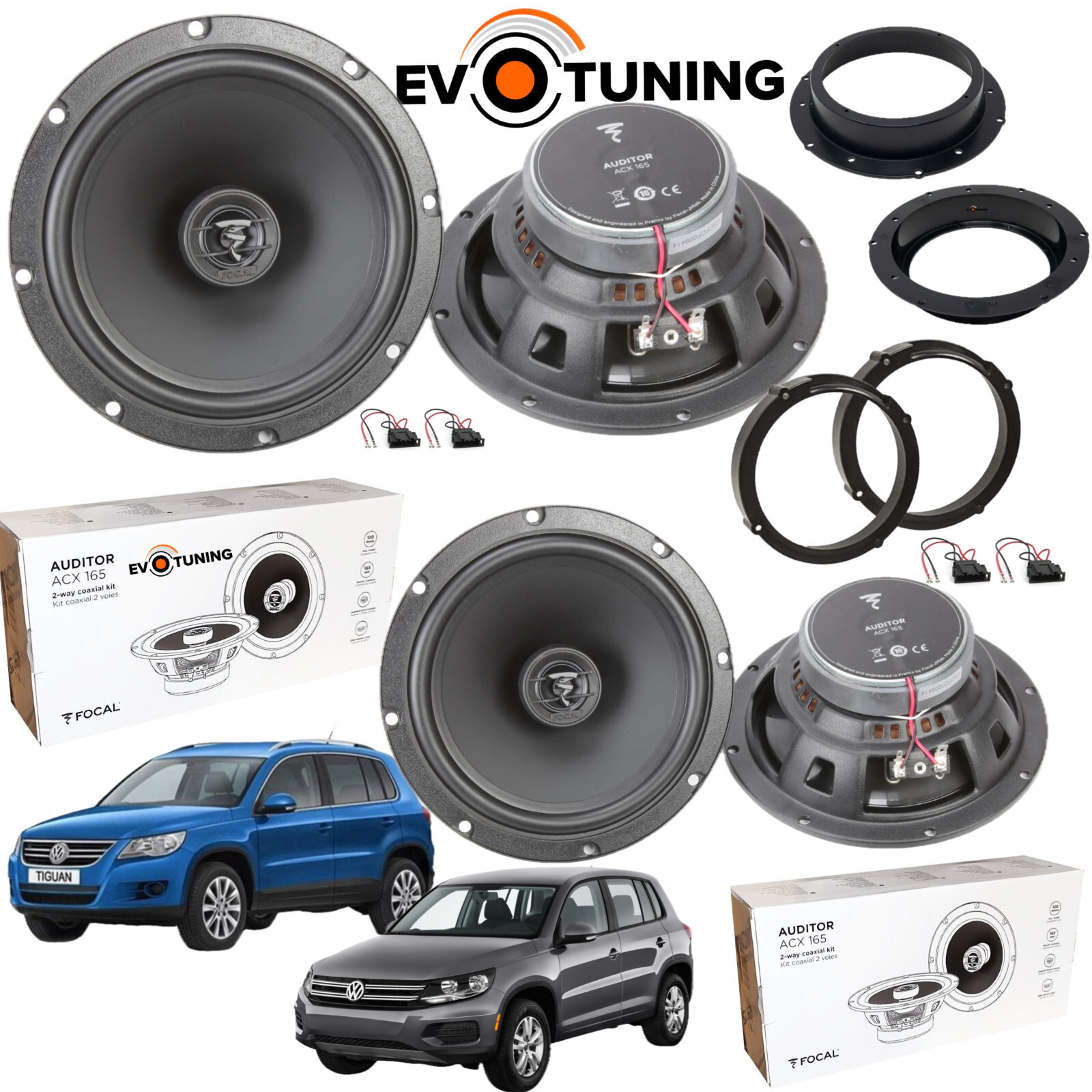Migliora l'Audio della tua Tiguan con il Kit 4 Casse Focal ACX 165