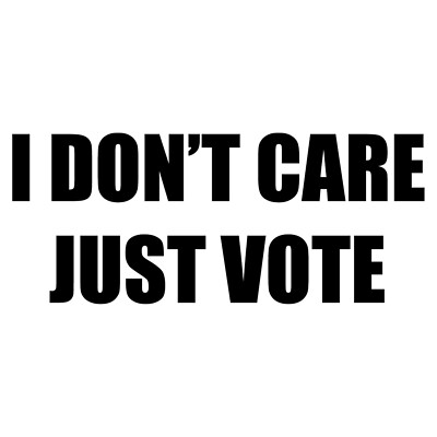 Just Vote Sticker Voting Decal