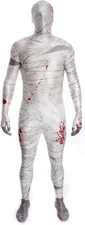 Adult Mummy Morphsuit Mens Womens Egyptian Bodysuit Costume M - XXL Halloween