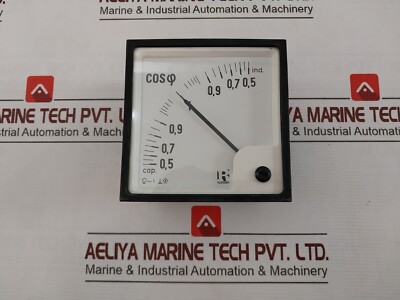 Rishabh CQ 96 Power Factor Meter 300V 50HZ 240V, 5A X02 0091 Q 5795