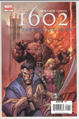 MARVEL 1602: FANTASTICK FOUR #1 - THE THING - MR. FANTASTIC - HUMAN TORCH