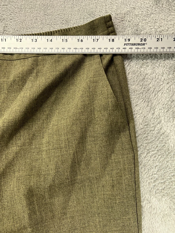 Alfred Dunner женщин 16 брюки лот из 2 коричневый зеленый тянуть на сплетенный 36 x 259 эластичный - Изображение 4 из 4