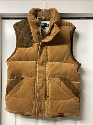 brown polo vest