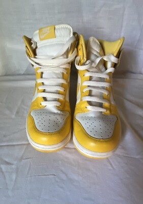 nike dunk high canary yellow