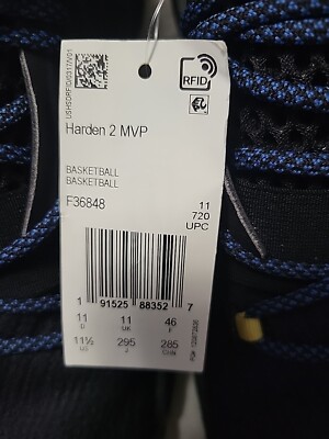 James Harden Adidas Vol 2 MVP 2018 Size 11.5 Without Box | eBay
