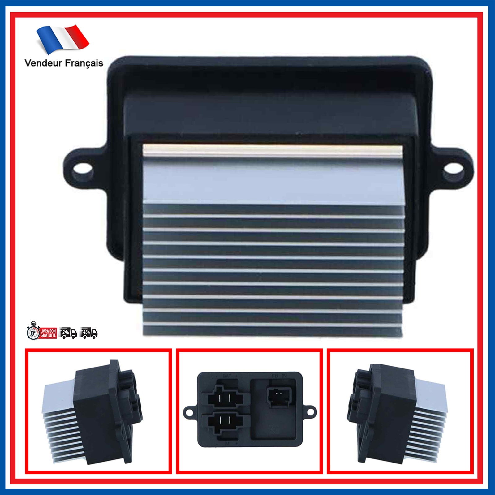 Résistance pulseur habitacle 12V pour Partner, Rifter et Traveller
