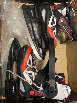 The 5th Element Stealth Ice Hockey Skates Adjustable Size US 12 to 3