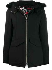 Moose Knuckles Women's Jacket Granite W Black Natural Fur Size S Gift For Her