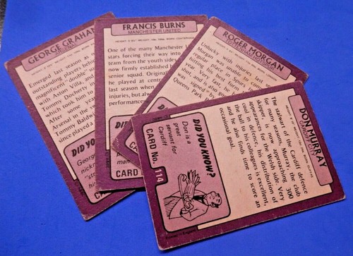 A&BC Gum Footballers Did You Know? 1971 110 - 290 Purple Back Pick Your Card - Picture 2 of 106