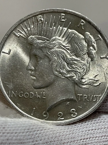 1923-P Peace Silver Dollar VERY CHOICE BU Sharp Strike sparkling LUSTER #82038