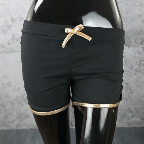 Mini shorts corto NERO Pantaloncino donna pants aderente sport fitness  Corsa | eBay
