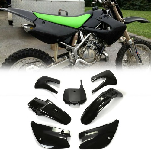 Kit de plásticos rediseñados verde y blanco/negro para Kawasaki KX85/KX100 2001-2013 - Imagen 15 de 26
