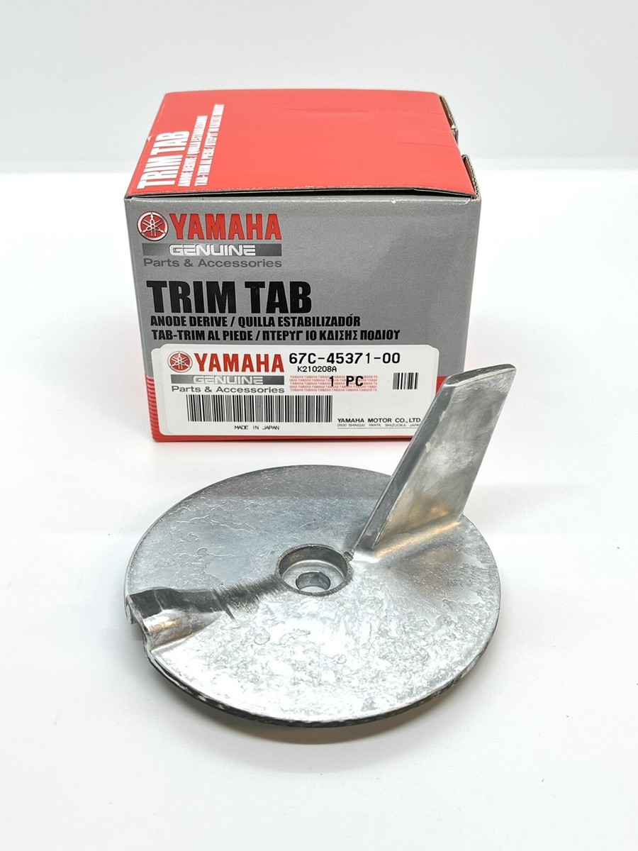 mari＊確認用 Yamaha Genuine 25/30/40/50/60hp Outboard Gearbox Trim Tab Anode