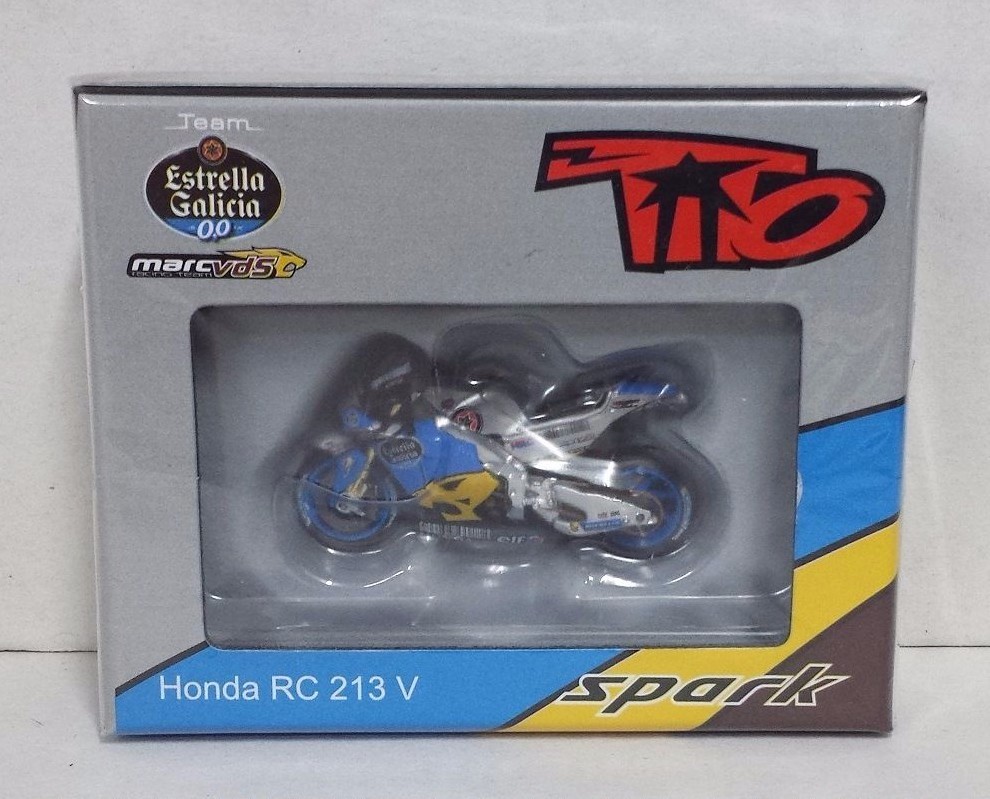 Modèle 1:43 Spark MotoGP Honda RC213V Tito Rabat – GP Espagne 2016 – Die Cast