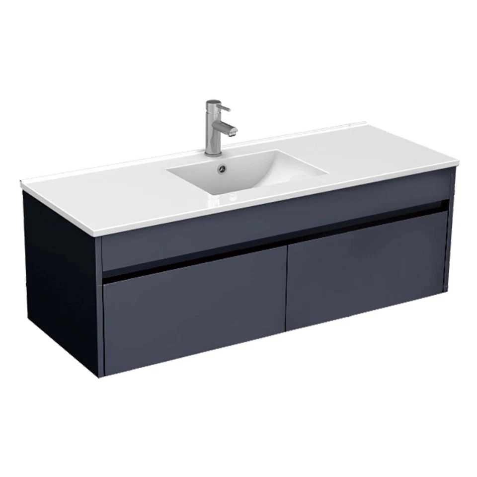 SORRENTO BATHROOMS 1200mm Bathroom Vanity Unit & Basin Sink Wall Hung Cabinet 100% Waterproof New