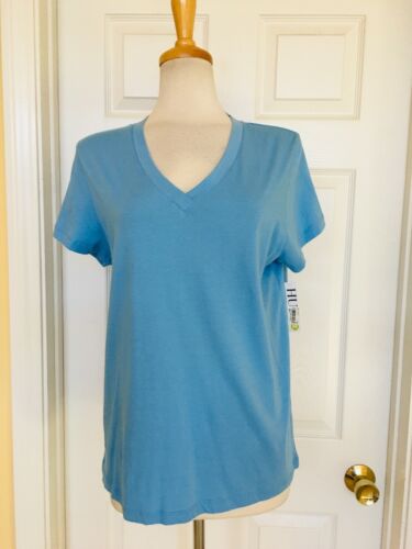 HUE blue t-shirt top size M
