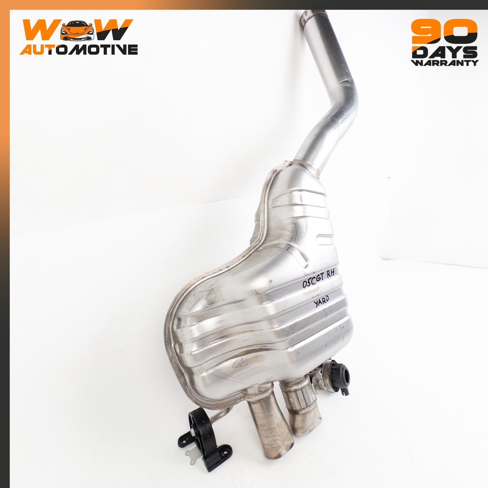 04-13 BENTLEY CONTINENTAL GT RIGHT PASSENGER SIDE LOWER EXHAUST MUFFLER OEM