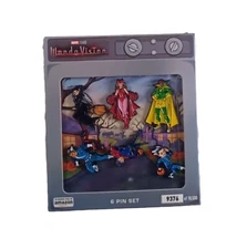 Marvel WandaVision Wanda Maximoff Scarlet Witch 6 Metal Enamel Pin Set Oct.18 
