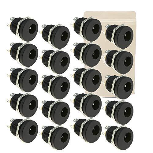 20x Connettore di alimentazione 12V DC Spina femmina 5,5 mm x 2,1 mm a (a5x)