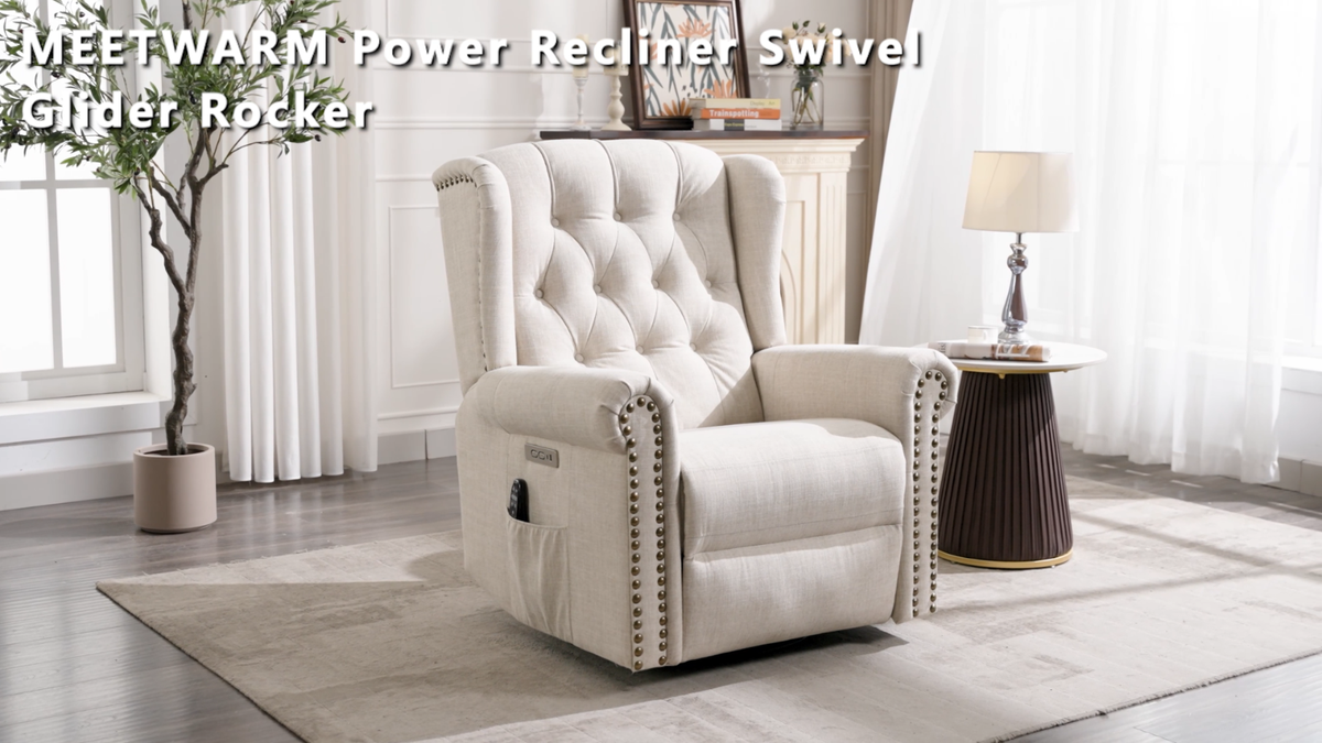 Power Swivel Rocker Recliner Chair Massage Nursery Glider